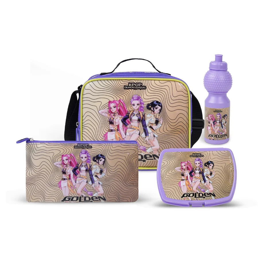 K-Pop Demon Hunter 5 In 1 Trolley Set 18" (Purple)