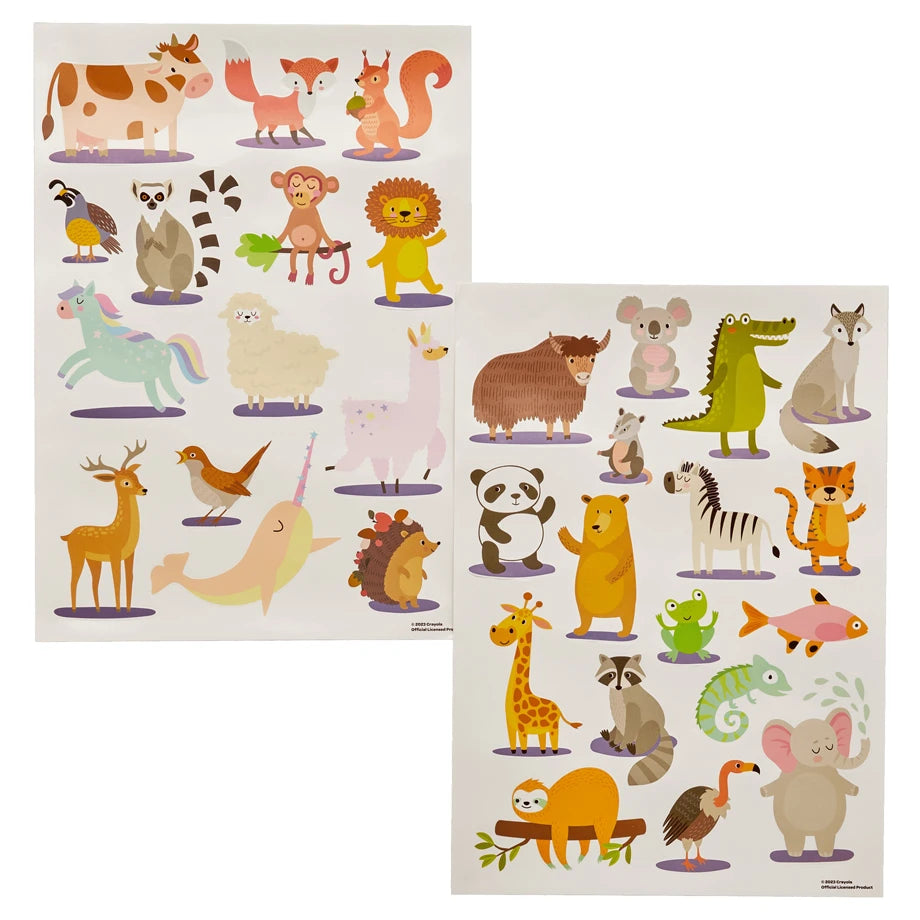 Crayola Hunter Colour Your Own Map Roll (Animals) with 4 Crayons