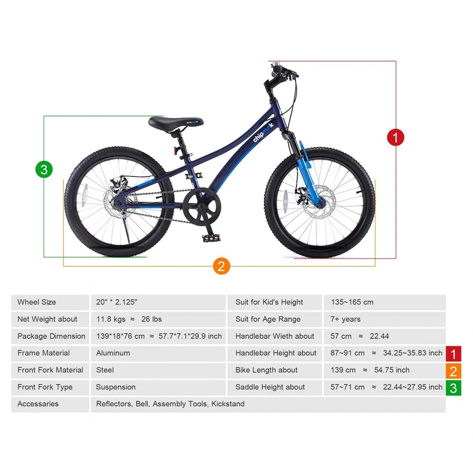Chipmunk Bikes 20" (Blue)