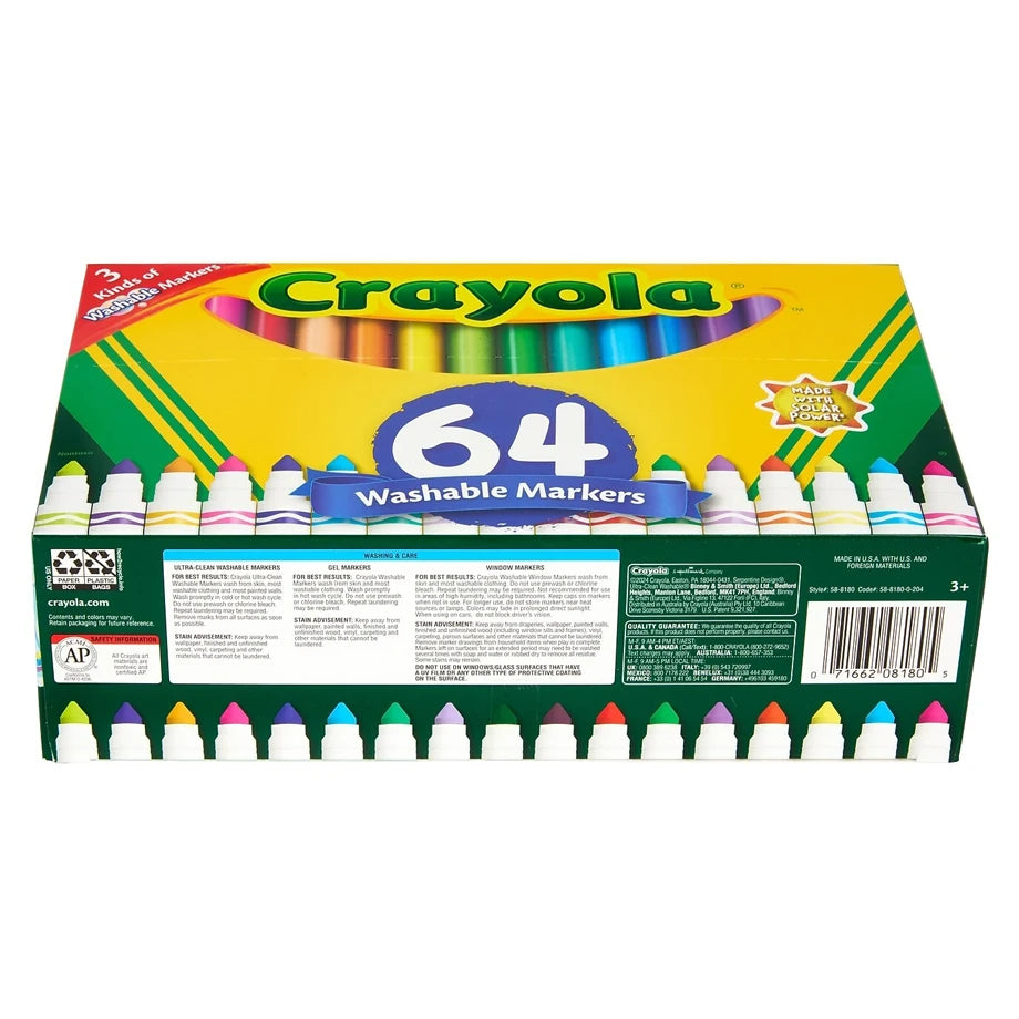 Crayola 64 Ct. Broad Line Washable Markers