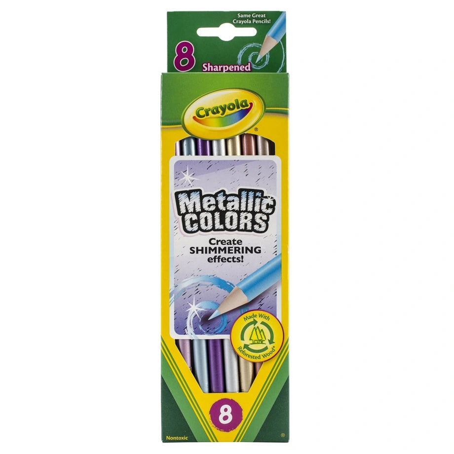 Crayola 8 Ct. Metallic Colored Pencils