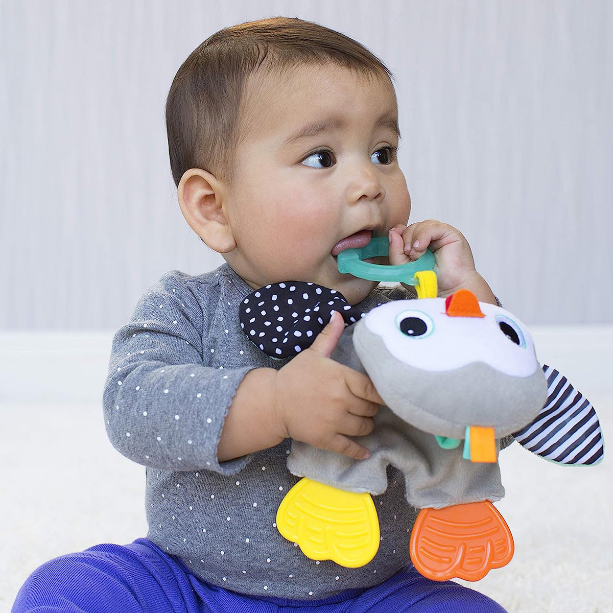 Shop Infantino Cuddly Teether Penguin Online in Qatar