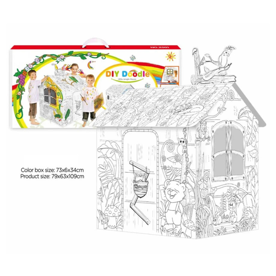 Eazy Kids DIY Doodle Painting Jungle House