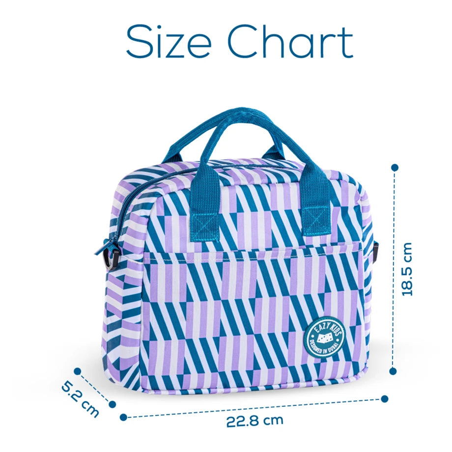 Eazy Kids Stripes Lunch Bag (Blue)