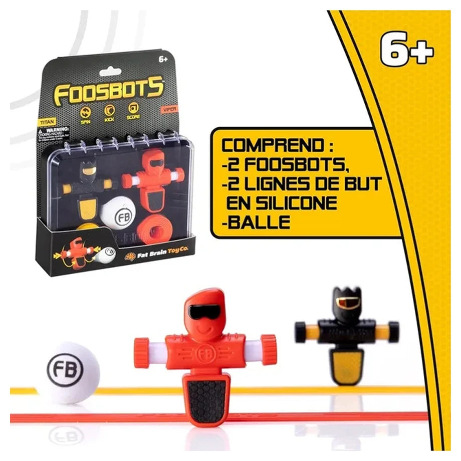 Tomy Fat Brain Toys FoosBots 2 Pack Tabletop Foosball Game