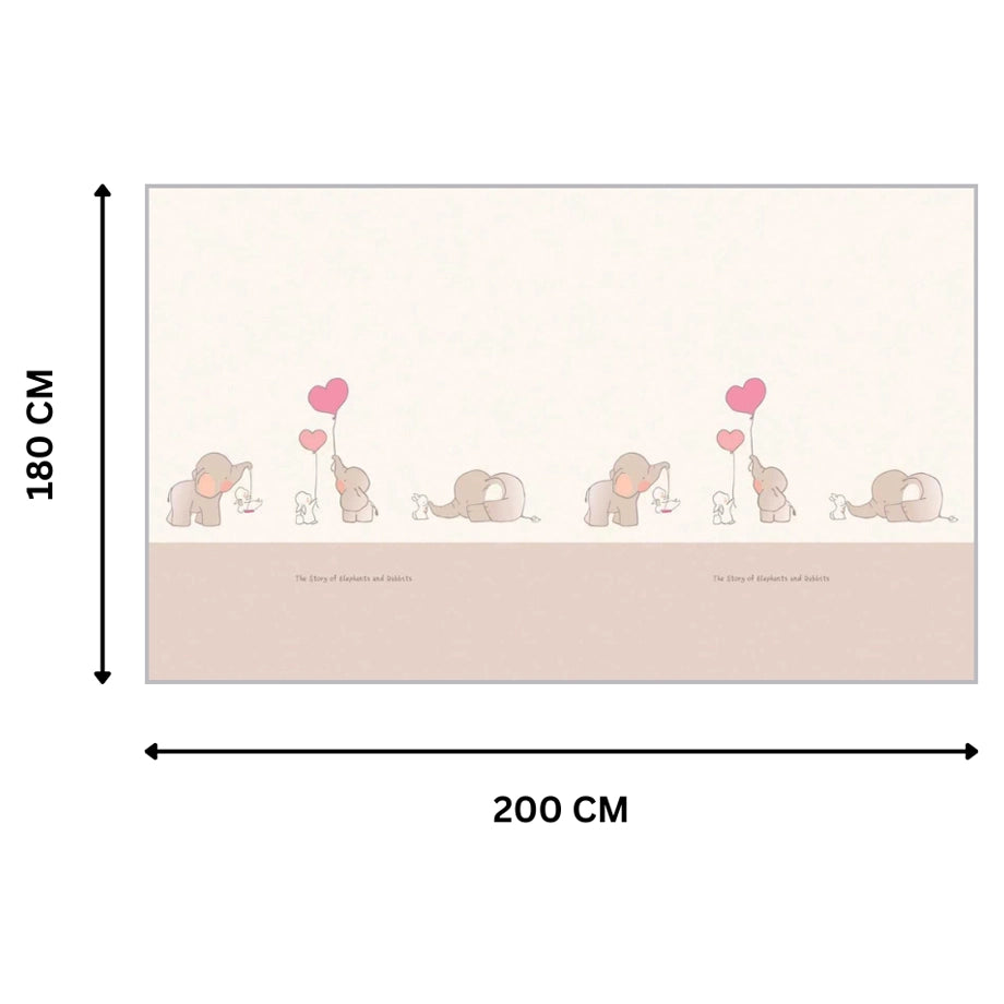 Little Angel-Reversible Roll Play mat 180x200 cm (Story of Elephant and Rabbit)