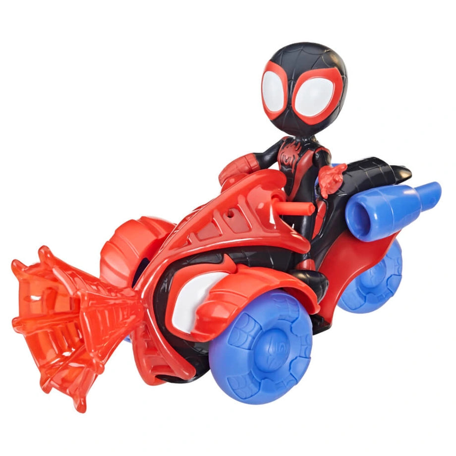 Hasbro Marvel Spidey & His Amazing Friends Miles Morales Action Figure & Techno-Racer Vehicle