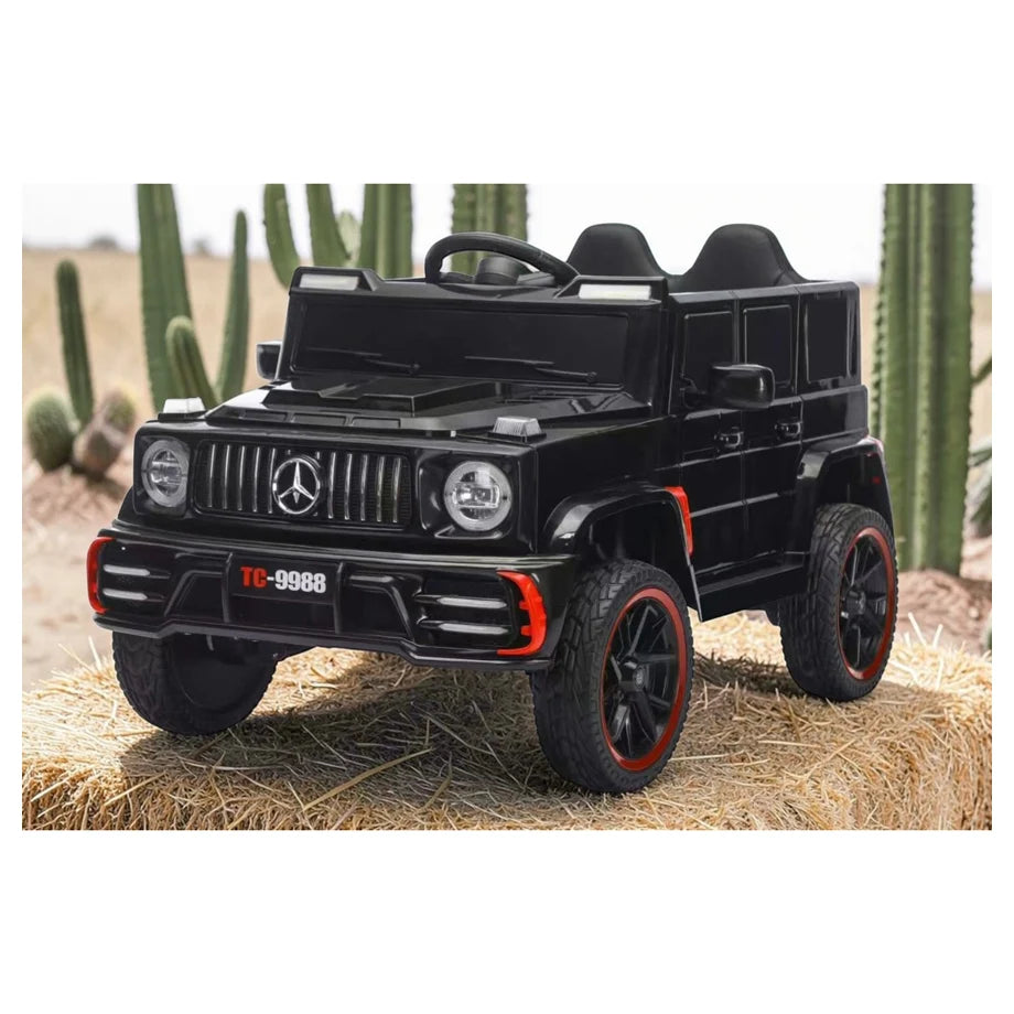 Tobbi Kids Mercedes G63 Style 12V Battery Ride-On Car (Black)