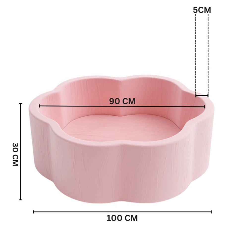 Little Angel Soft Foam Ball Pit Baby Playpen And Ball Pool 200 Balls (Pink)