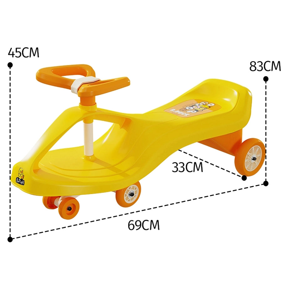 B.Duck Ride-On Twist Car for Kids (Yellow)