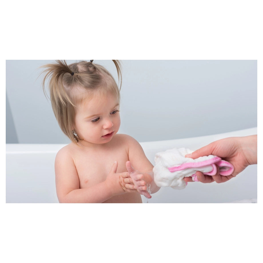 Lulujo 3 Pack Wash Cloths (Peaches, White & Strawberries)