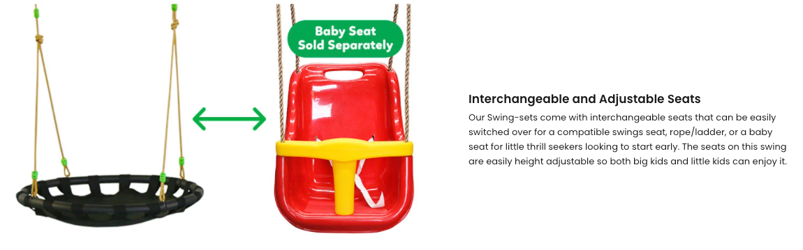 Dynamic Sports Desert Hedgehog Swing Set