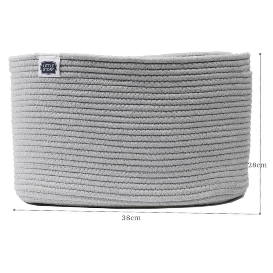 Little Story Multipurpose/Laundry Caddy Basket (Grey)