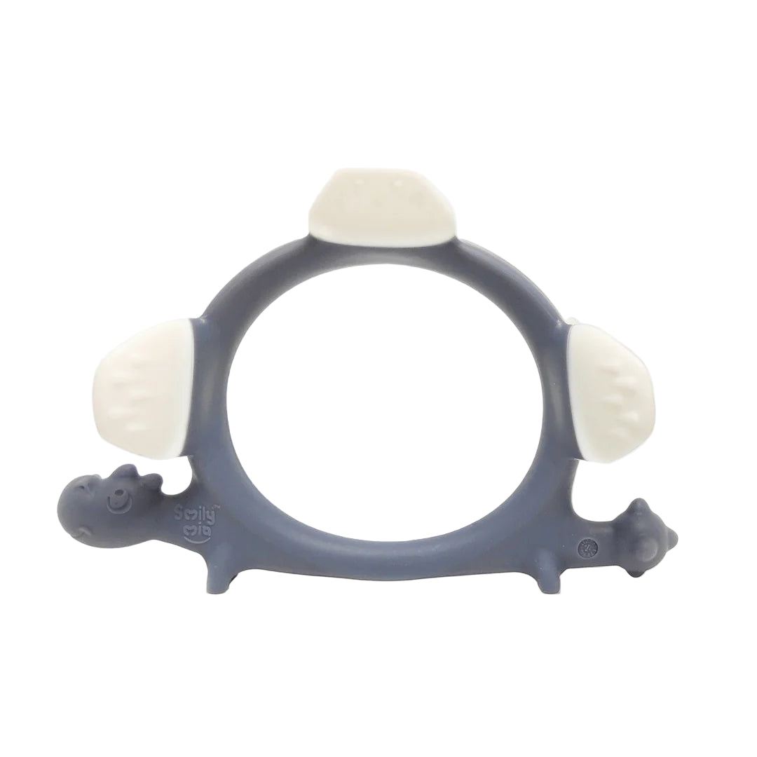 Smily Mia Dinosaur Baby Teether Soft Silicone (Iron Green)