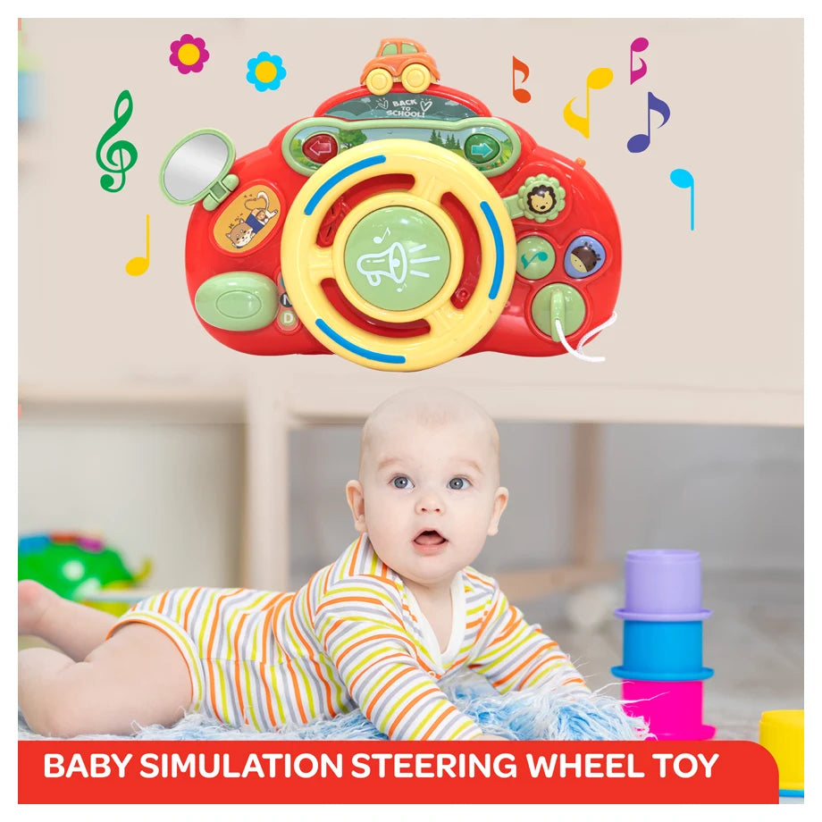 Moon Toddler Steering Wheel Toy Car Seat/Stroller/Crib