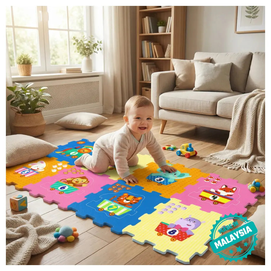 Moon Safari Playmat Animal & Number Learning