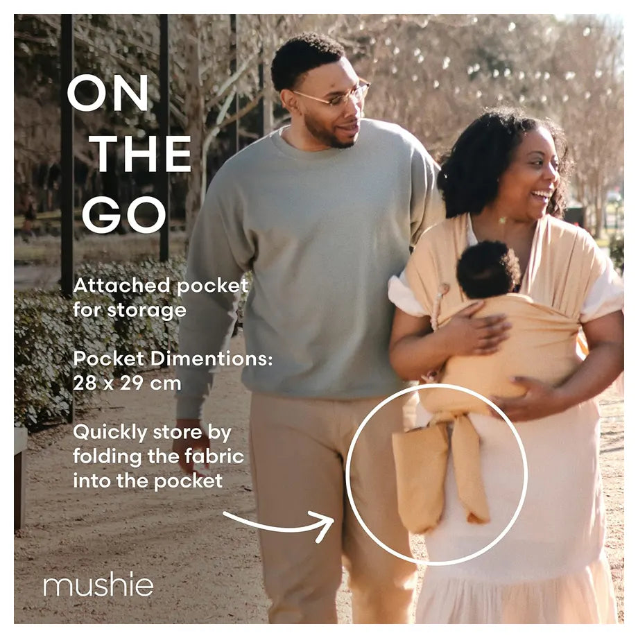 Mushie Baby Carrier Wrap (Blush)