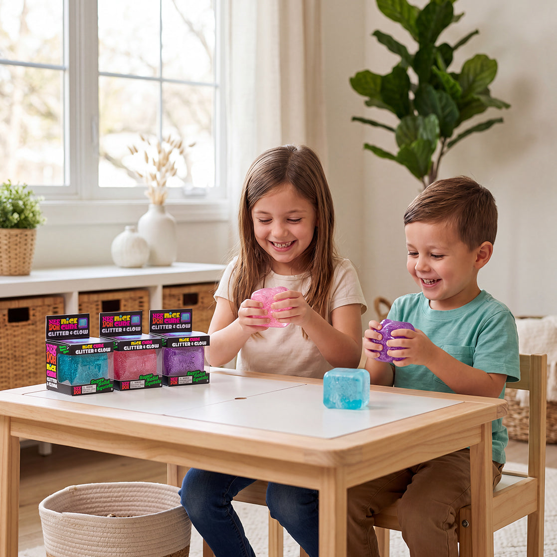 Schylling Needoh Glitter & Glow Nice Cube