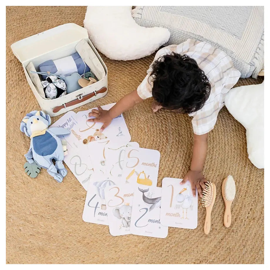 Moonkie First Moments Newborn Set (Soft Blue)