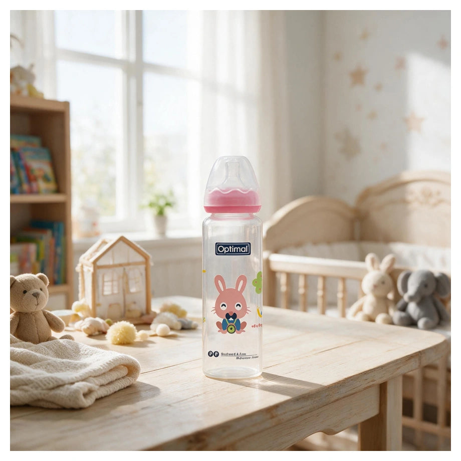 Optimal Glass Feeding Bottle (240ml)