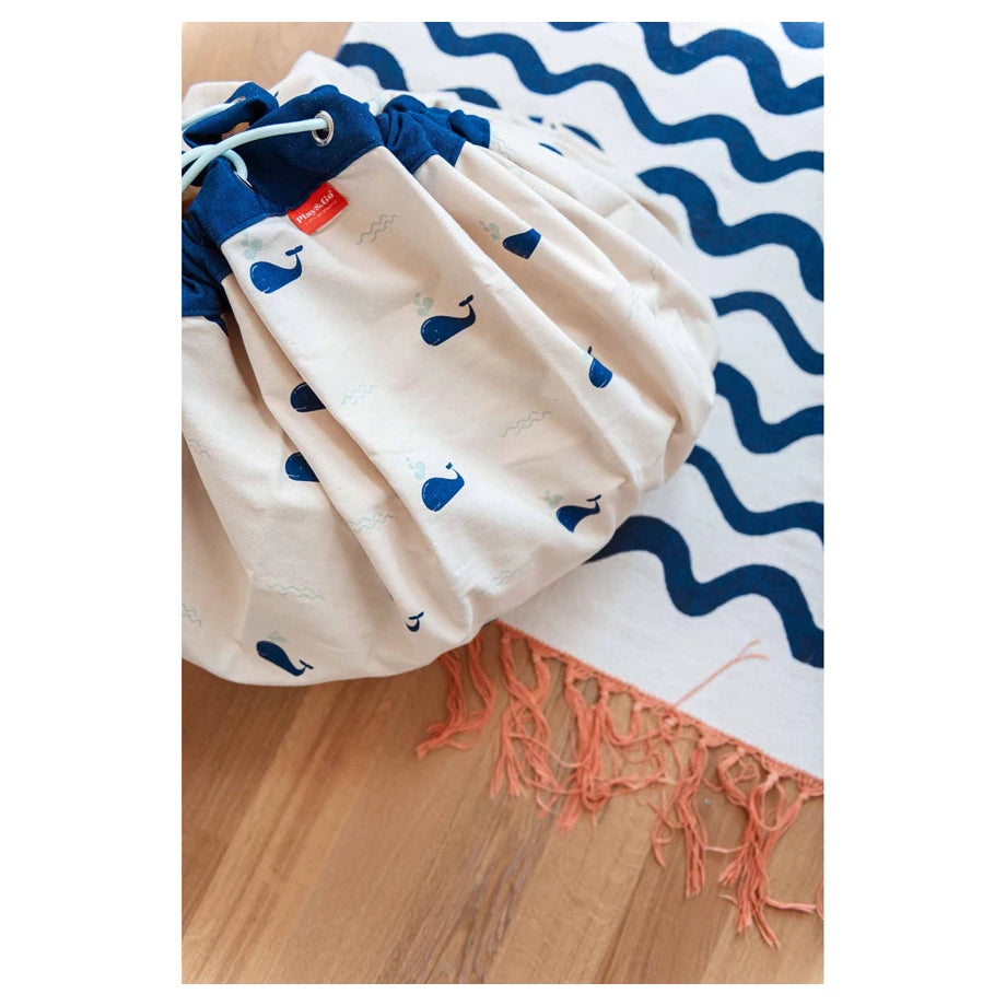 Play&Go 2 In 1 Playmat & Toy Storage Bag Whale