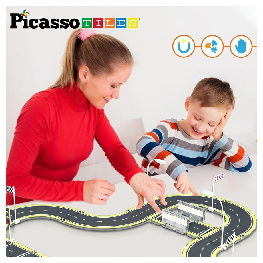 Picasso Magnetic Tiles Highway Set 28 Pieces