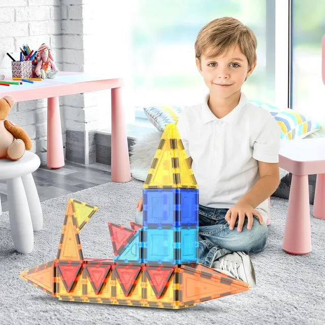 Picasso Magnetic Building Set with Hedgehog (75 Pieces)