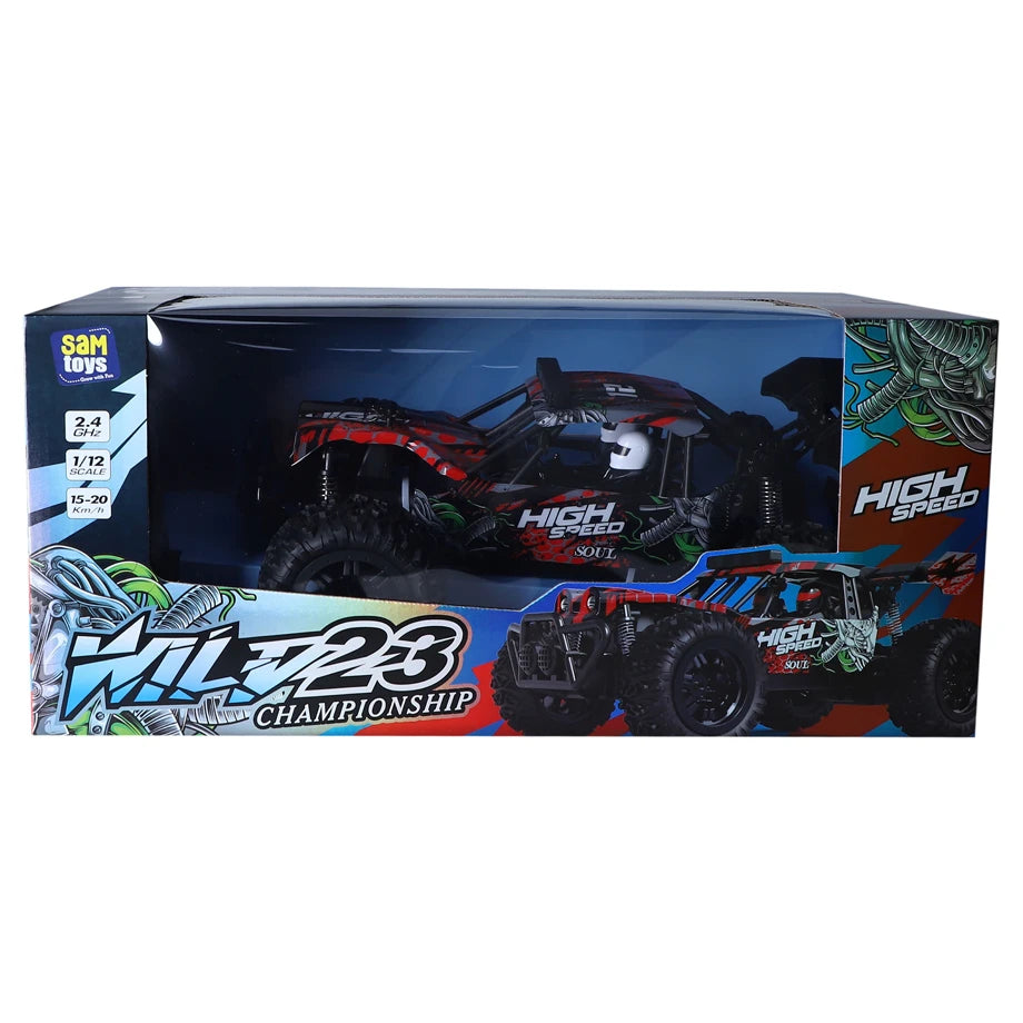 Sam Toys Wild 23 Championship 1:12 Rc Car (2.4Ghz) (Red)