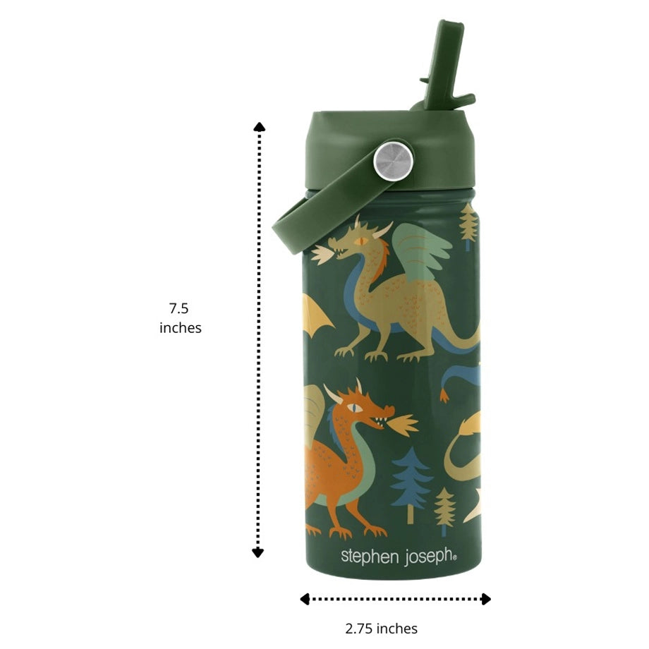 Stephen Joseph Insulated SS Bottle With Handle (Dragon)