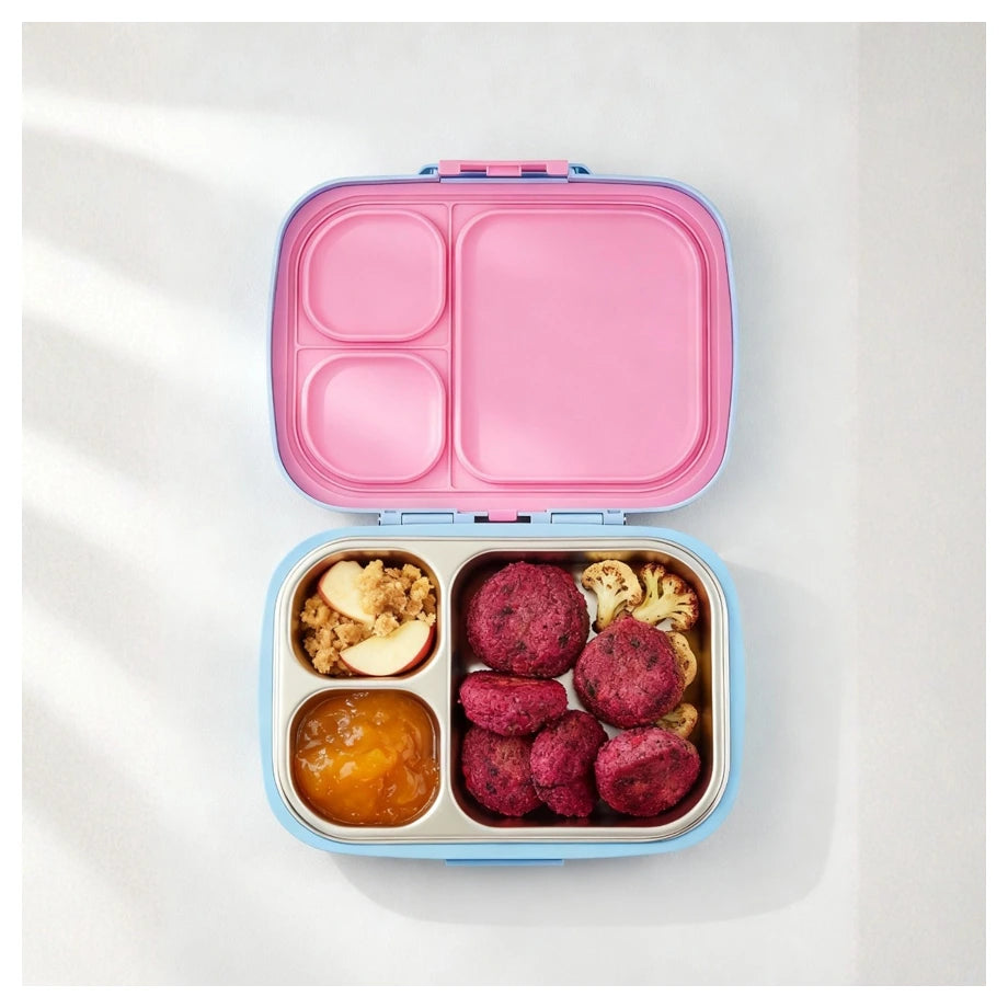 Spriggo Vault Funk Kids Lunch Box Periwinkle Pink