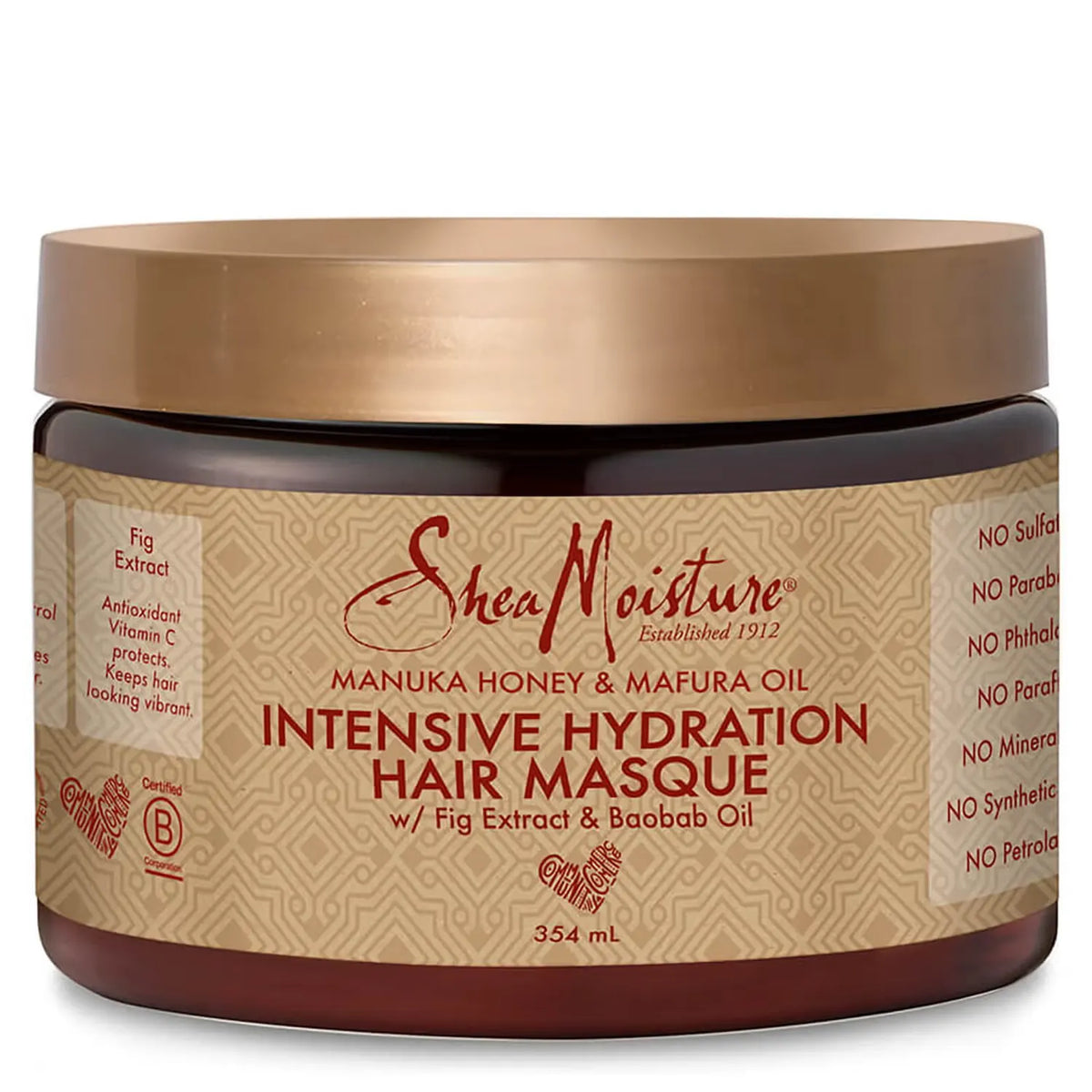 Shea Moisture Manuka Honey & Mafura Oil Intensive Hydration Hair Masque (354 Ml)
