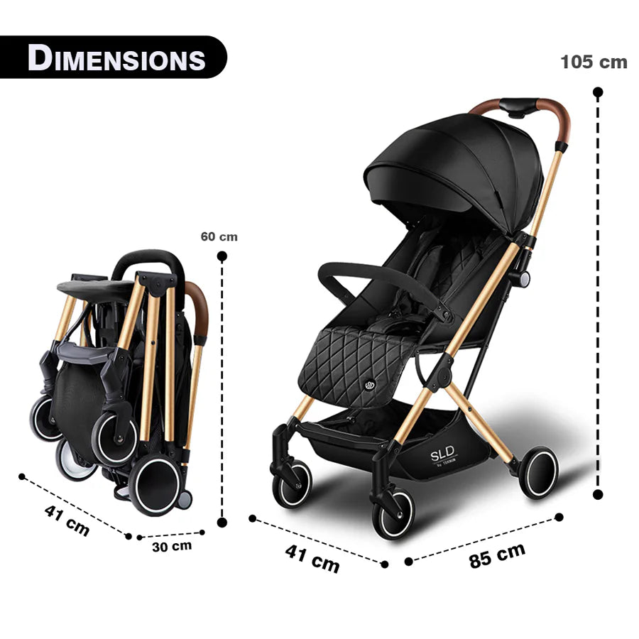 Teknum Travel Lite Stroller SLD (Black Gold)