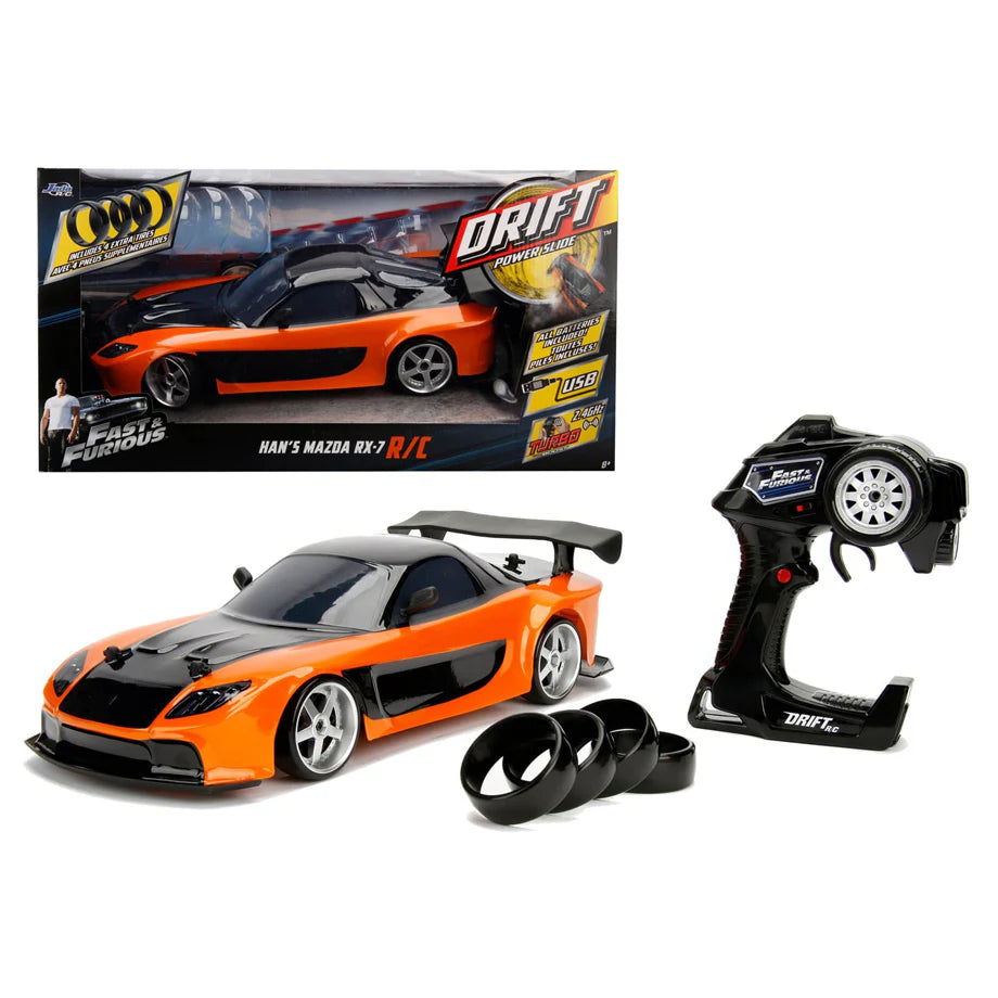 Fast & Furious Rc Han'S Mazda Rx-7 (1:10, Orange)