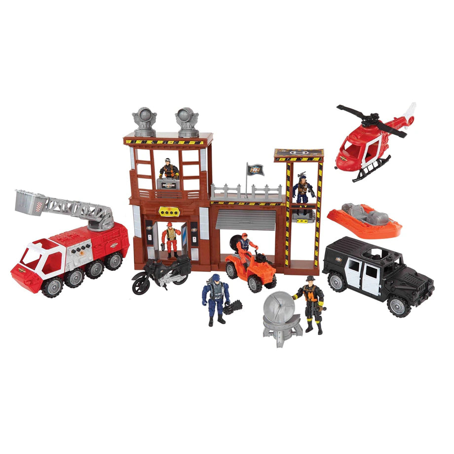 True Heroes Tactical Rescue Unit Mega Rescue Playset