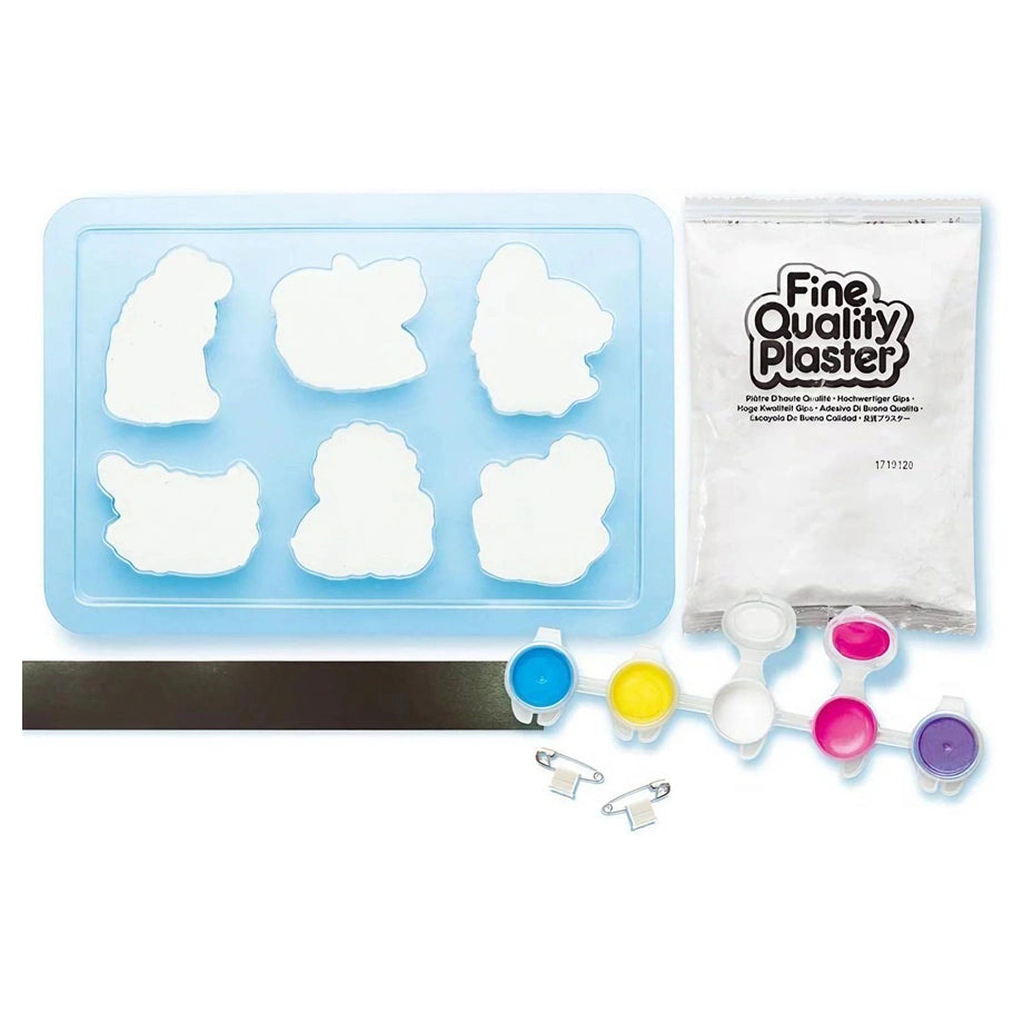 4M Mould & Paint Crafts Zoo Animal Craft Kit (6 Pieces)