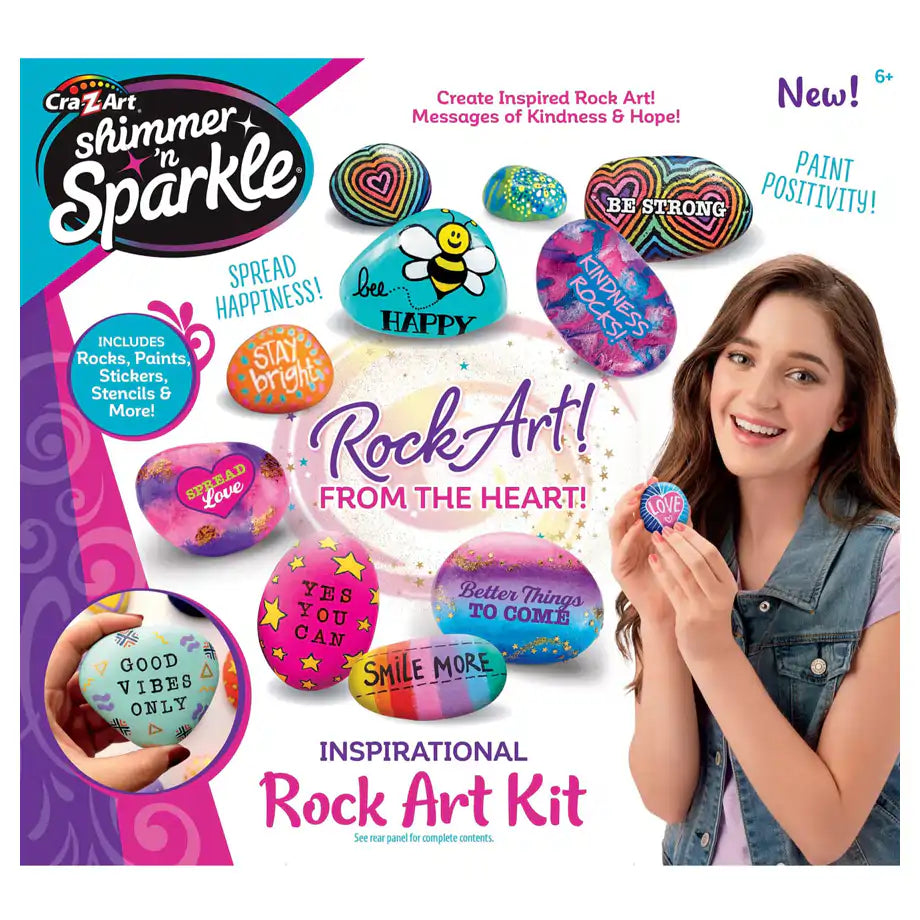 Shimmer 'n Sparkle Inspirational Rock Art Kit
