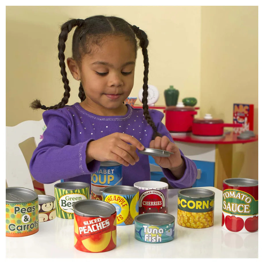 Melissa & Doug Let's Play House! Grocery Cans