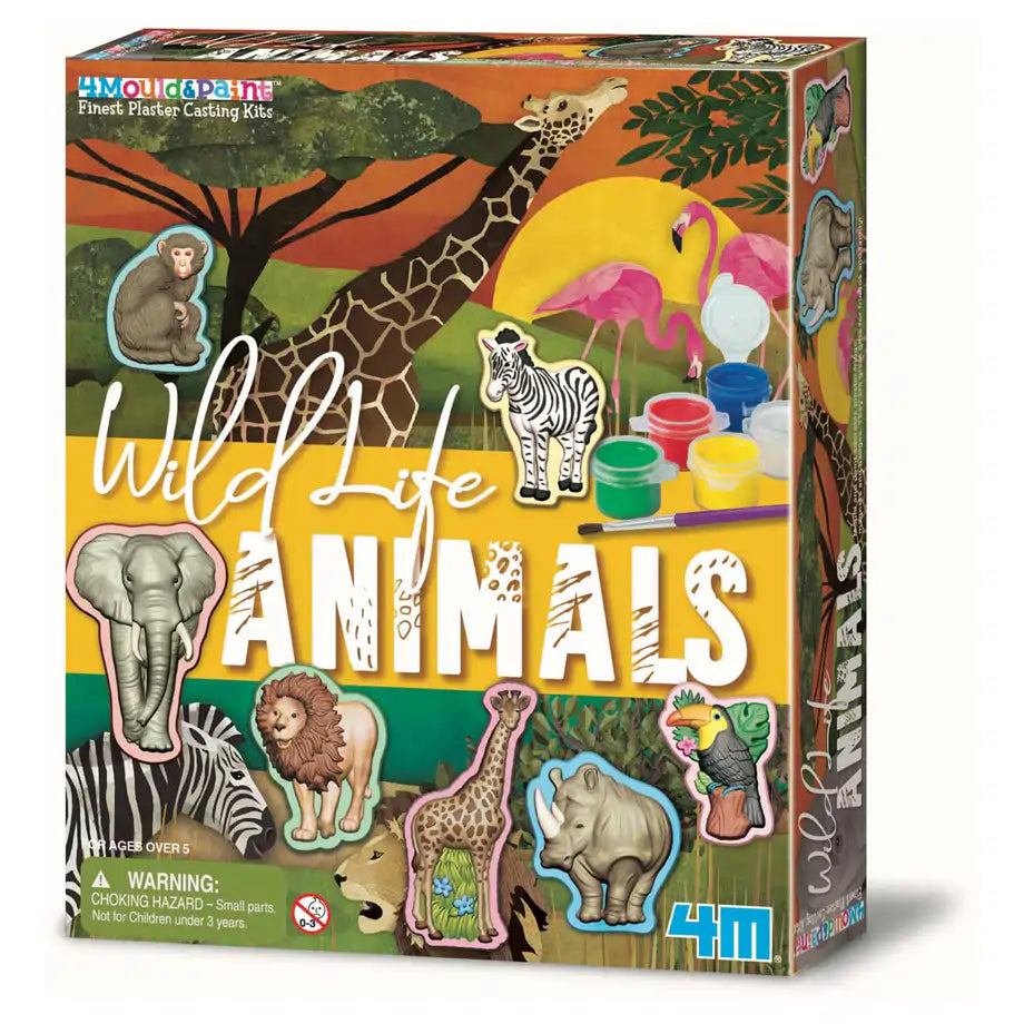 4M Mould & Paint Wildlife Animals Kit