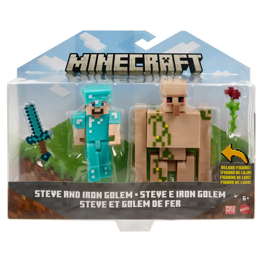 Minecraft Core Figure Set (Pack of 2, Styles May Vary)