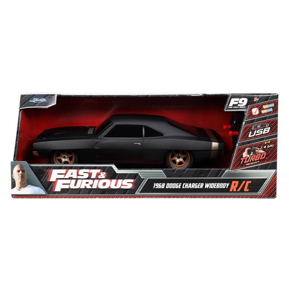 Jada F9 The Fast Saga 1968 Dodge Charger Widebody Rc Car (1:16)