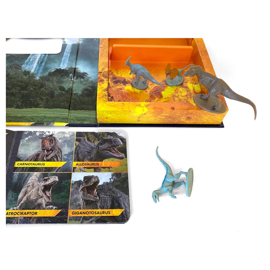 Phidal Jurassic World Tattle Tales Story Book with Four Figurines (12 Pages, Hardcover)