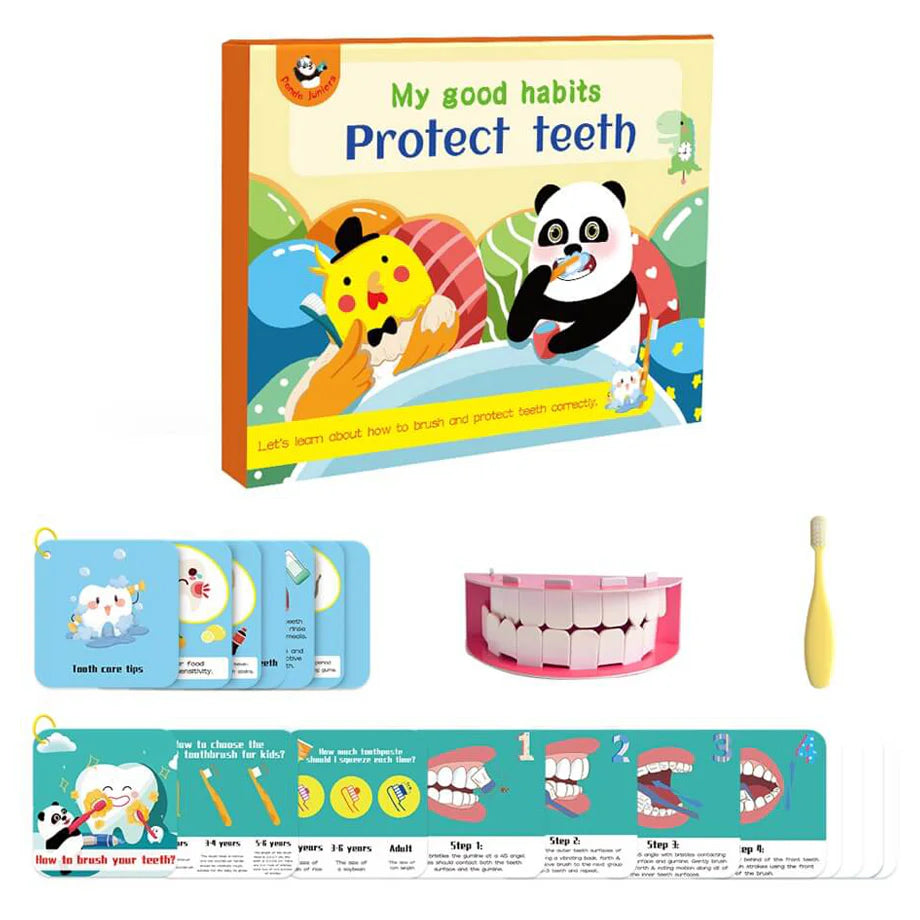 Panda Juniors My Good Habits Protect Teeth Activity Pad