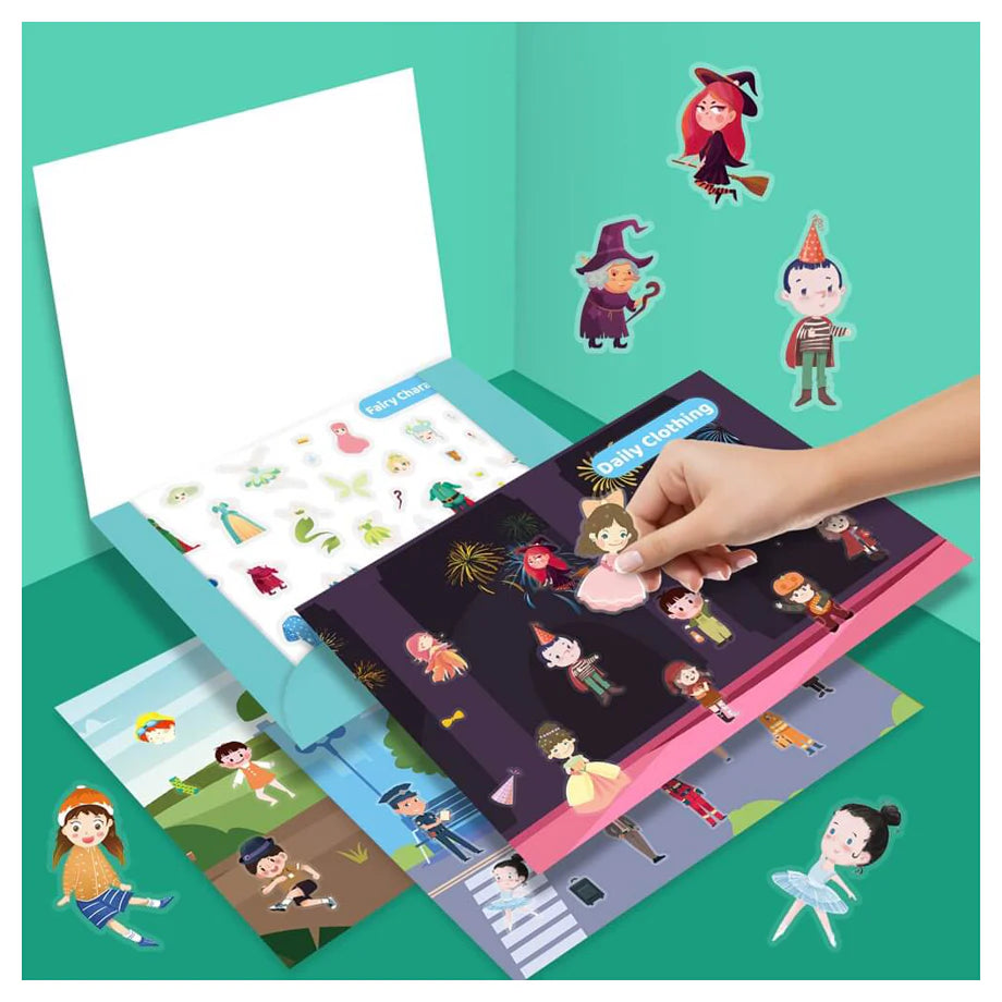 Panda Juniors Dress Up Reusable Stickers Activity Set