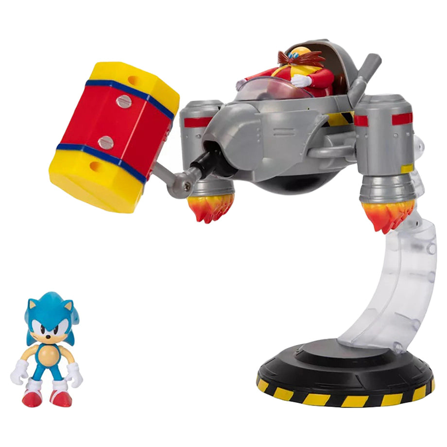 Jakks Pacific Sonic The Hedgehog and Dr. Eggman Battle Set (7 Pieces)