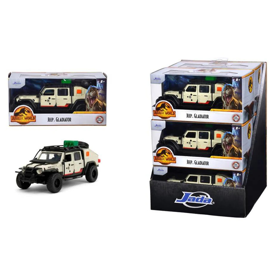 Jada Jurassic World Dominion Jeep Gladiator Die-cast Car (1:32, White)