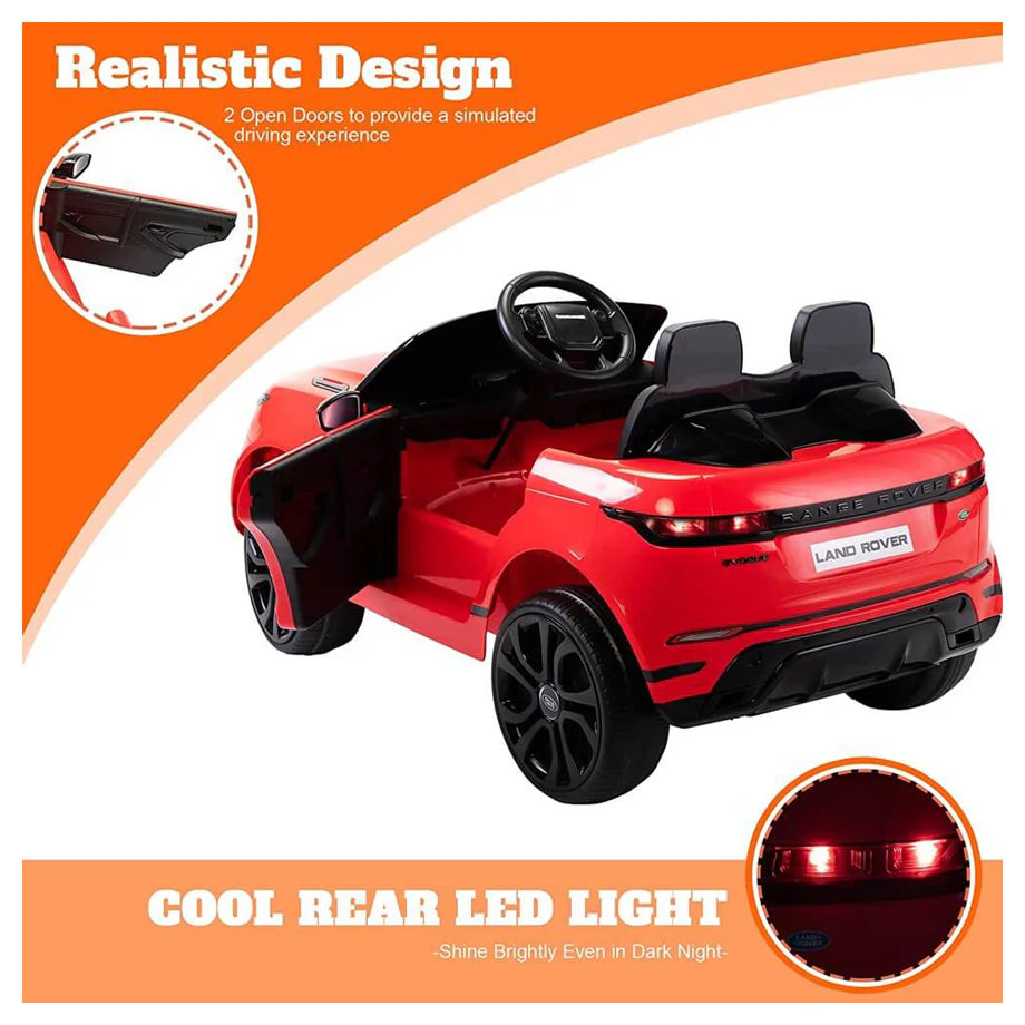 Range Rover Electric Ride-on with Rubber Wheels (12 V, Red)