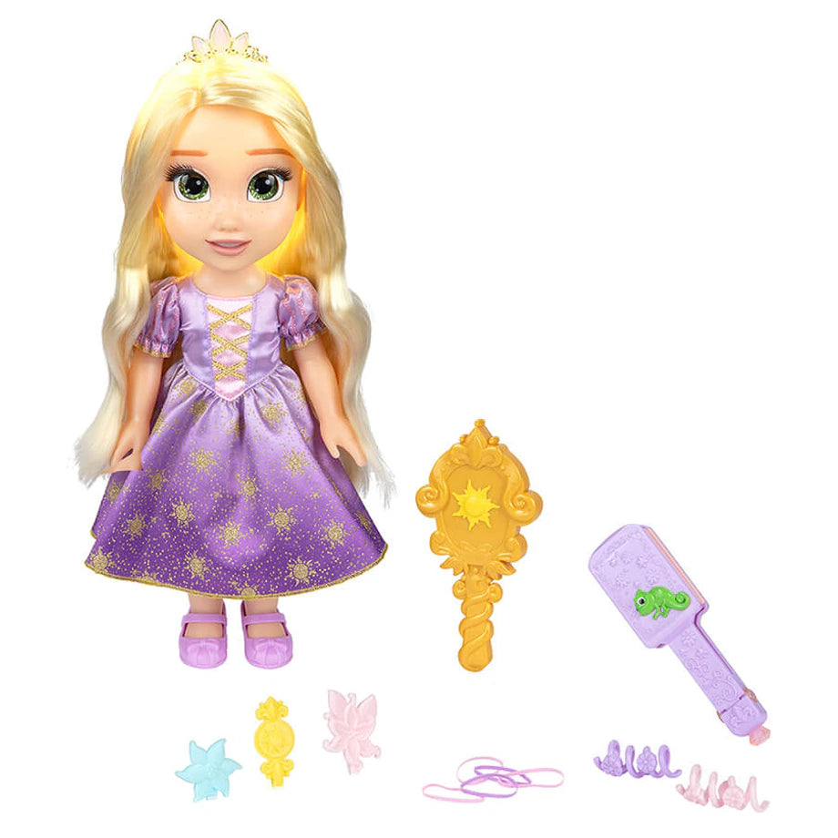 Disney Princess Magic In Motion Hair Glow Rapunzel Doll (38 cm)