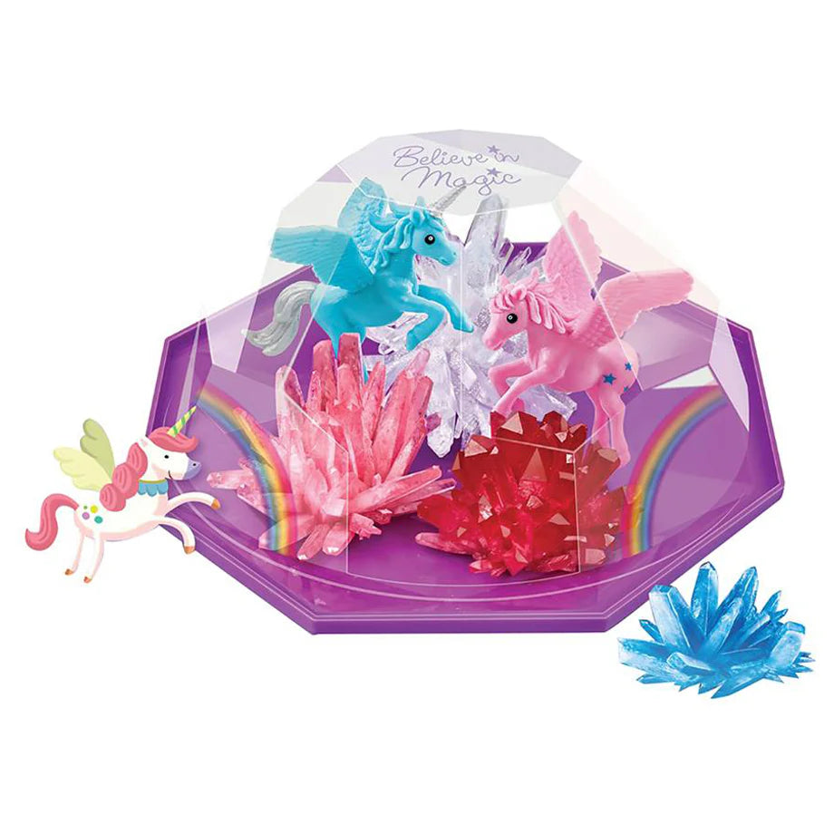 4M Crystal Terrarium Magical Unicorn Crystal Growing Kit (6 Pieces)