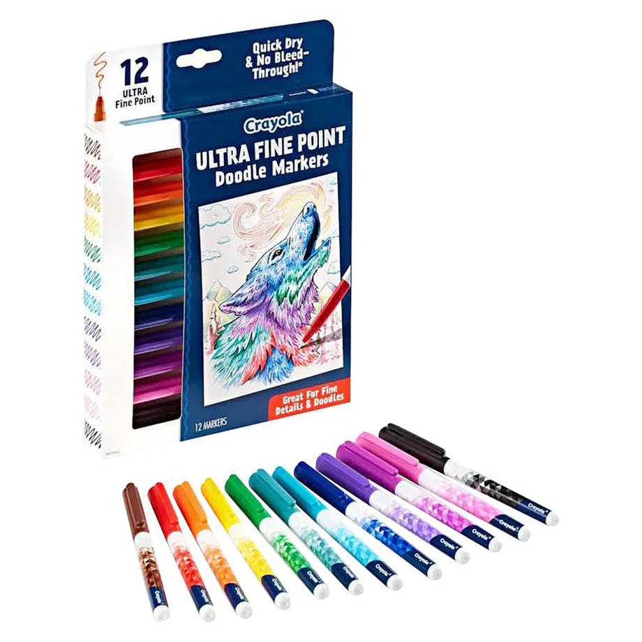 Crayola Ultra Fine Point Doodle Markers (12 Count)