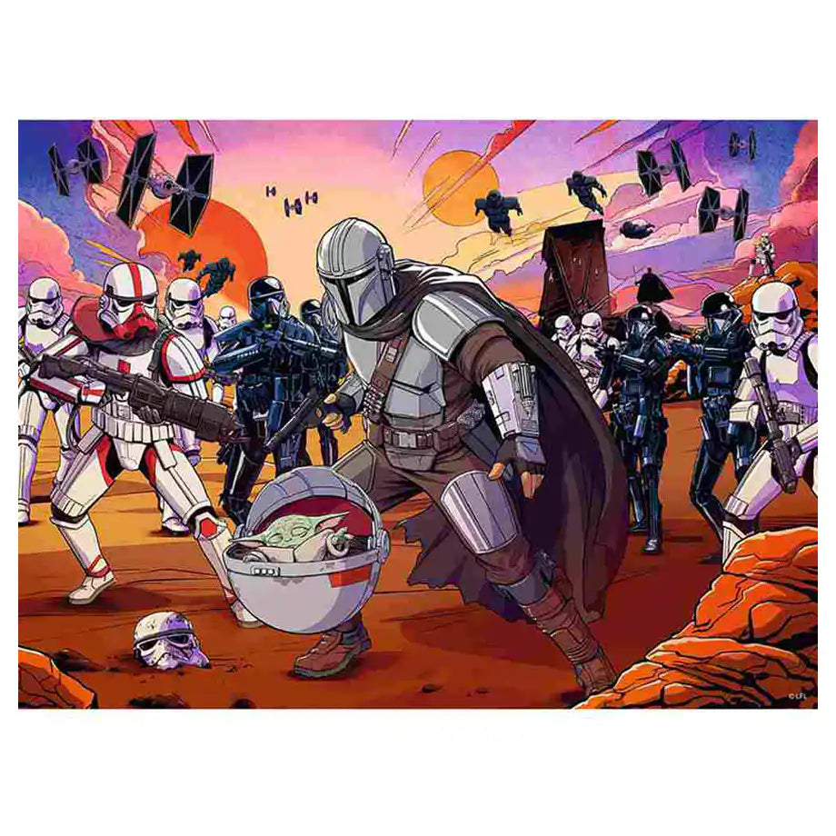 Ravensburger Star Wars The Mandalorian: Face Off XXL Puzzle (200 Pieces)